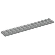 Plate 2 x 14 em Cinza azulado claro