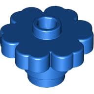 Plant, Flower 2 x 2 - Round [Open Stud] em Azul