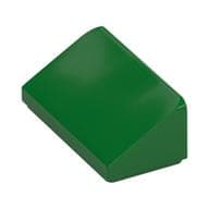 Brick Sloped 30° 1 x 2 x 2/3 em Verde