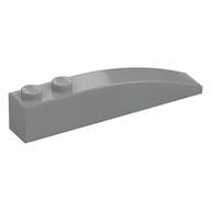 Brick Curved 6 x 1 em Cinza azulado claro