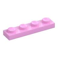 Plate 1 x 4 em Rosa vivo