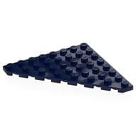 Wedge Plate 8 x 8 Cut Corner em Azul escuro