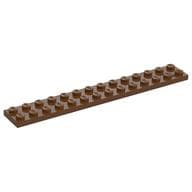 Plate 2 x 14 em Marrom avermelhado