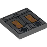 Tile 2 x 2 with SW Droid T7-O1 Panel Print