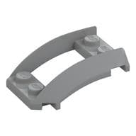 Wheel Arch, Curved Wedge 4 x 3 with 2 x 2 Opening and 4 Studs em Cinza azulado claro