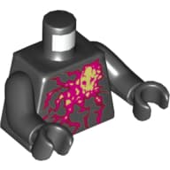 Torso, Red Energy Print (NRG Cole), Black Arms and Hands