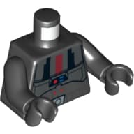 Torso, Armor Sith Trooper Print, Black Arms and Hands