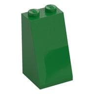 Brick Sloped 75° 2 x 2 x 3 [Solid Studs] em Verde