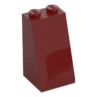 Brick Sloped 75° 2 x 2 x 3 [Solid Studs] em Vermelho escuro