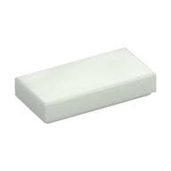 Tile 1 x 2 with Groove em Branco brilha no escuro