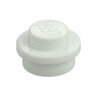 Plate Round 1 x 1 with Solid Stud em Branco brilha no escuro