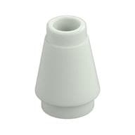 Cone 1 x 1 [Top Groove] em Branco brilha no escuro