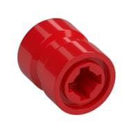 Wheel 8 x 9 with Hole Notched for Wheels Holder Pin, Re-inforced Back em Vermelho