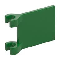 Flag 2 x 2 Square, Flat Clip Edge [Thick Clips] em Verde
