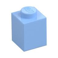 Brick 1 x 1 em Azul vivo claro