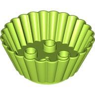 Duplo Cupcake / Muffin Cup with 2 x 2 Studs em Verde-limão