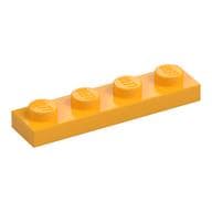 Plate 1 x 4 em Laranja vivo claro