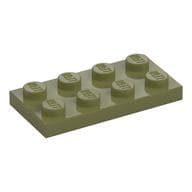 Plate 2 x 4 em Verde oliva