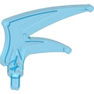 Large Figure Weapon Axe Head, Sword, Double Spiked em Azul escuro translúcido