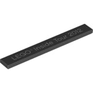 Tile 1 x 8 with 'LEGO Inside Tour 2012' Print
