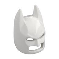 Mask, Batman Cowl, Black Zebra Stripes Print