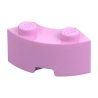 Brick Round Corner 2 x 2 Macaroni with Stud Notch and Reinforced Underside [New Style] em Rosa vivo