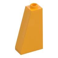 Brick Sloped 75° 2 x 1 x 3 with Hollow Stud em Laranja vivo claro