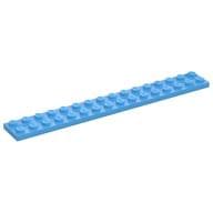 Plate 2 x 16 em Azul médio
