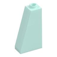 Brick Sloped 75° 2 x 1 x 3 with Hollow Stud em Água-marinha claro