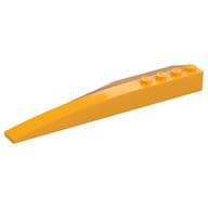 Brick Wedged, Curved 12 x 3 Right em Laranja vivo claro