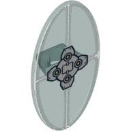 Shield Ovoid with Grip and Silver Mechanical Print