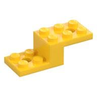 Bracket 5 x 2 x 1 1/3 with Holes, Pin Bottom em Amarelo