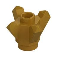 Rock 1 x 1 Crystal 4 Point em Dourado perolado