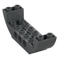 Brick Curved Inverted 2 x 8 x 2 Double em Cinza azulado escuro