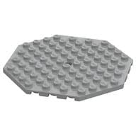 Plate Special 10 x 10 Octagonal with Hole em Cinza azulado claro