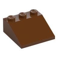 Brick Sloped 33° 3 x 3 em Marrom avermelhado