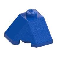 Brick Wedged, Sloped 45° 2 x 2 Corner em Azul