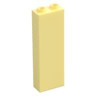 Brick 1 x 2 x 5 with Hollow Studs em Amarelo vivo claro