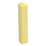 Brick 1 x 1 x 5 with Solid Stud em Amarelo vivo claro