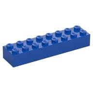 Brick 2 x 8 em Azul
