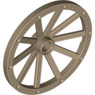 Wheel Wagon Huge (43mm D.) em Bege escuro