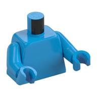 Torso, Dark Azure Arms and Hands [Plain]