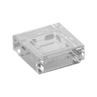 Tile 1 x 1 with Groove em Transparente
