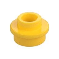Plate Round 1 x 1 with Open Stud em Amarelo