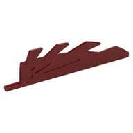 Creature Body Part, Wing 9L with Stylized Feathers em Vermelho escuro