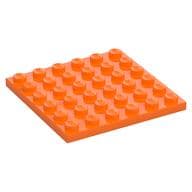 Plate 6 x 6 em Laranja