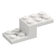 Bracket 5 x 2 x 1 1/3 with Holes, Pin Bottom em Branco