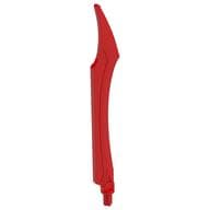 Large Figure Weapon Blade, Curved Tip with Axle em Vermelho