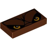 Tile 1 x 2 with Gorilla Eyes Print