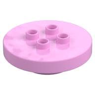 Duplo Plate Round 4 x 4 [aka Table] em Rosa vivo